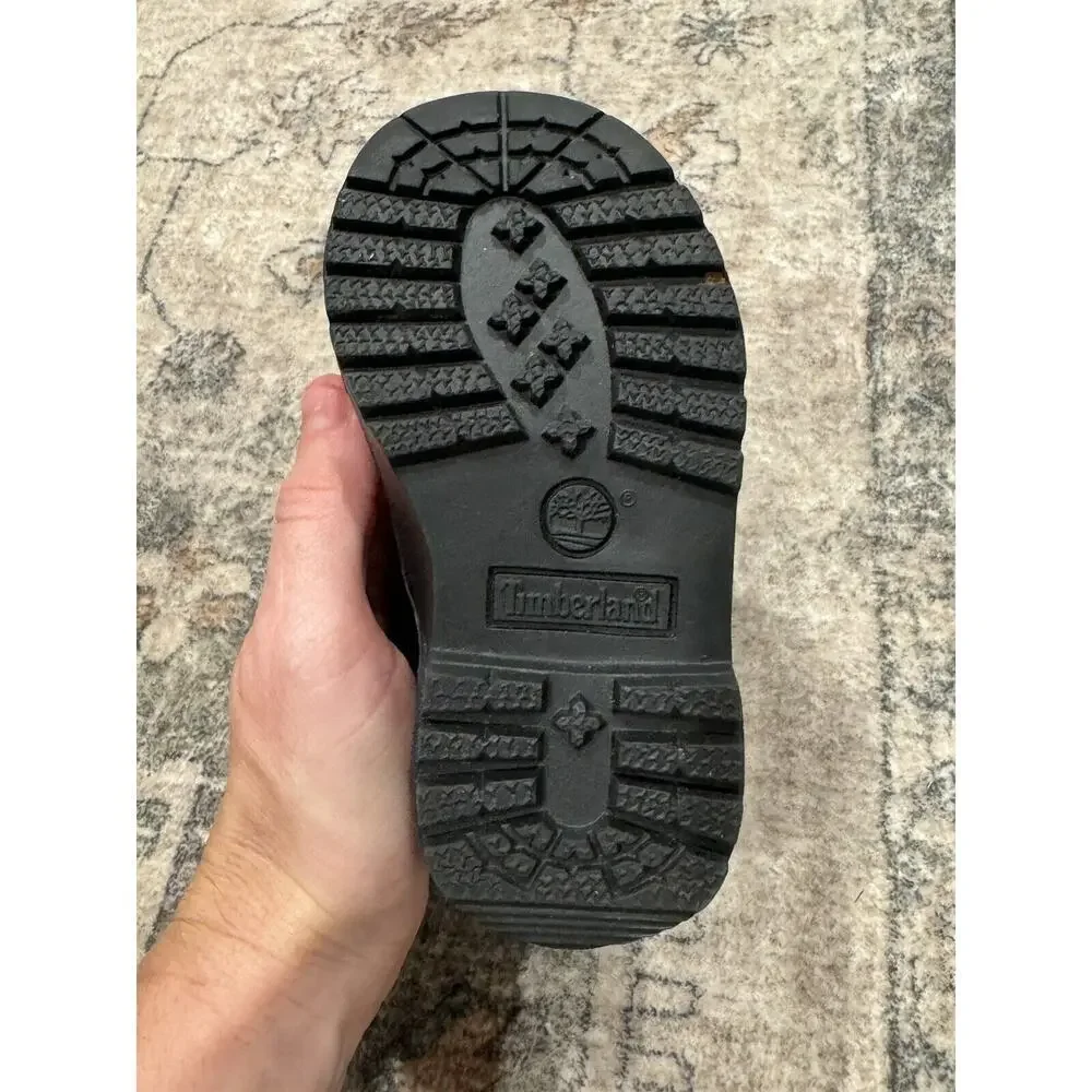 Timberland 6 inch‎ Field Boots - Toddler/baby Black Nubuck size 5C With Bonobos